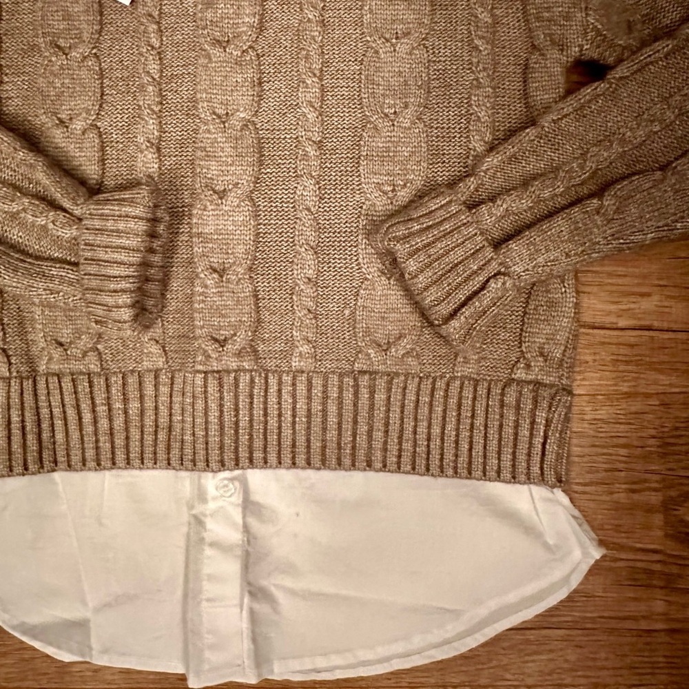 NWT! Design History Layered Twofer Knit Sweater XS - Picture 4 of 5